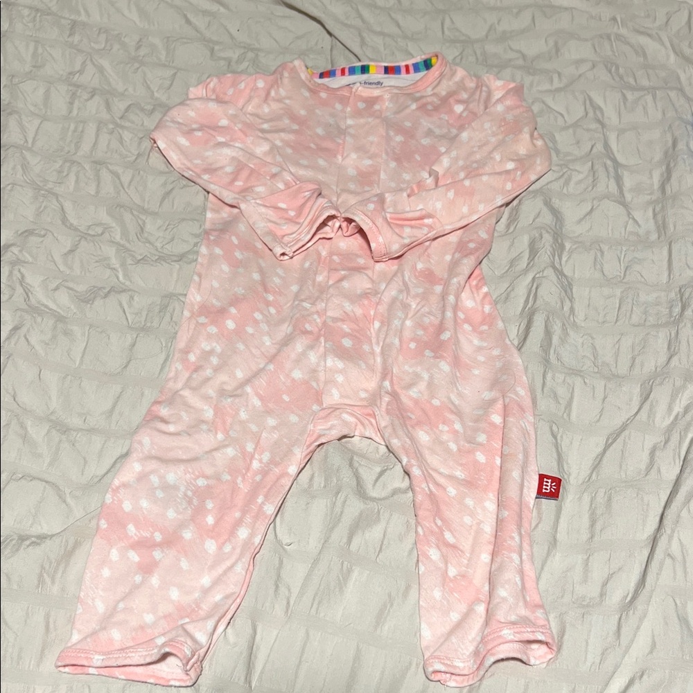 Magnetic Me Pink and White Kids Footie